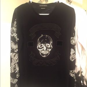 Alexander McQueen moth and skull print shirt sizeM